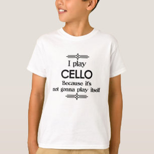 Cello - Speel zelf Funny Deco Music T-shirt