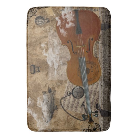 Cello Steampunk Suite Badmat (Voorkant Verticaal)