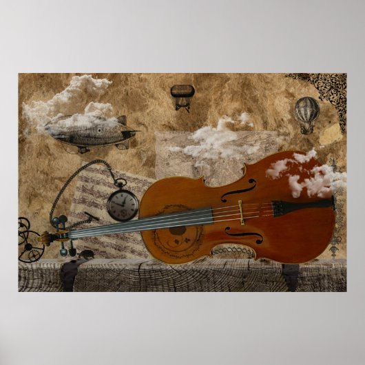 Cello Steampunk Suite Poster (Voorkant)