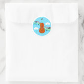 Cello Sticker Lucht Regenboog Muziek Kinderen (Tas)