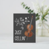 Cello String Instrument Cellist Humor violoncello Briefkaart (Staand voorkant)