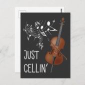 Cello String Instrument Cellist Humor violoncello Briefkaart (Voorkant / Achterkant)