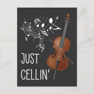 Cello String Instrument Cellist Humor violoncello Briefkaart