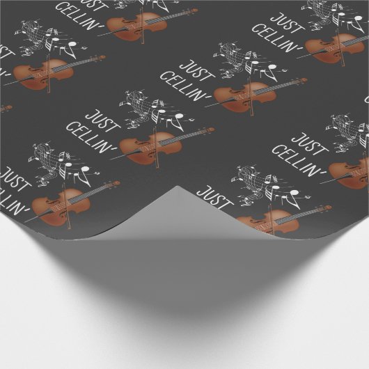 Cello String Instrument Cellist Humor violoncello Cadeaupapier (Hoek)