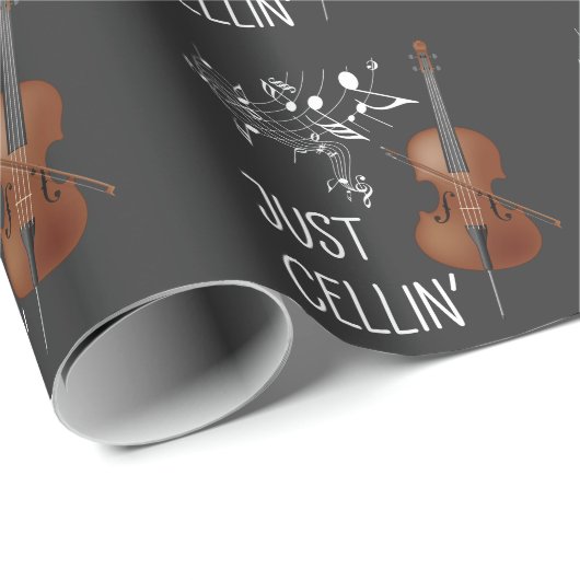 Cello String Instrument Cellist Humor violoncello Cadeaupapier (Rol Hoek)