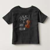 Cello String Instrument Cellist Humor violoncello Kinder Shirts (Voorkant)