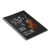 Cello String Instrument Cellist Humor violoncello Notitieboek (Rechterzijde)