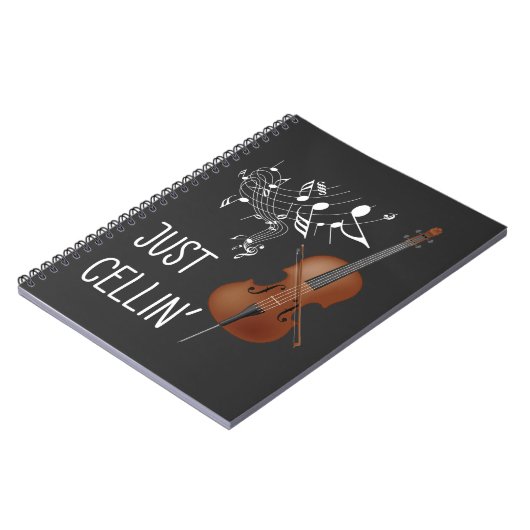 Cello String Instrument Cellist Humor violoncello Notitieboek (Linkerzijde)