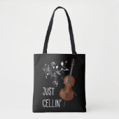 Cello String Instrument Cellist Humor violoncello Tote Bag (Voorkant)