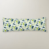 Cello String Instrument Music Orchestra Blue Green Lichaamskussen (Achterkant)