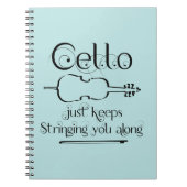 cello string langs notitieboek (Voorkant)