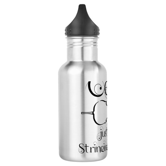 cello string langs waterfles (Links)