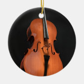 Cello Stringed Instrument Wood Instrument Keramisch Ornament (Voorkant)