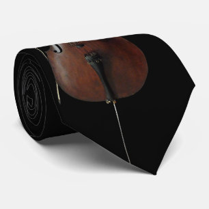 Cello-Stropdas in zwart (of aangepaste kleur) Stropdas