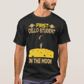 Cello Student On The Moon T-shirt (Voorkant)
