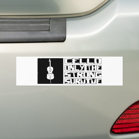 Cello Survive Bumpersticker (Op auto)