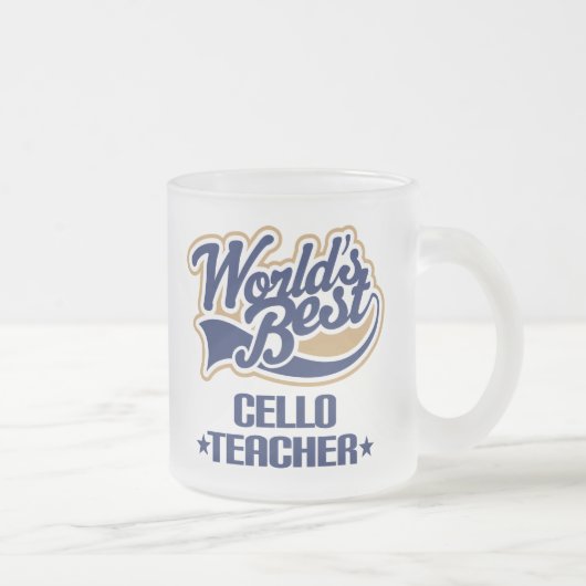 Cello Teacher Gift Matglas Koffiemok (Rechts)