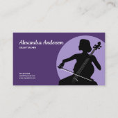 Cello Teacher - Purple Visitekaartje (Voorkant)