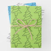 Cello Tekst Kerstboom Inpakpapier Vel (In situ)