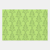 Cello Tekst Kerstboom Inpakpapier Vel (Voorkant)