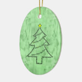 Cello Tekst Kerstboom Keramisch Ornament (Links)