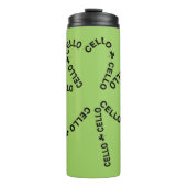 Cello Tekst Shamrock Thermosbeker (Voorkant)