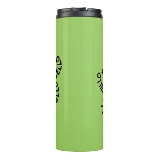 Cello Tekst Shamrock Thermosbeker (Achterkant)