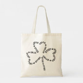 Cello Tekst Shamrock Tote Bag (Achterkant)
