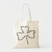 Cello Tekst Shamrock Tote Bag (Voorkant)