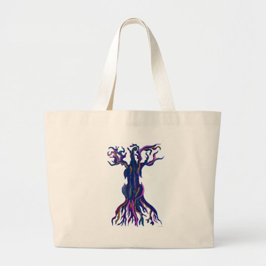 Cello Tree Blue Bag Grote Tote Bag (Voorkant)