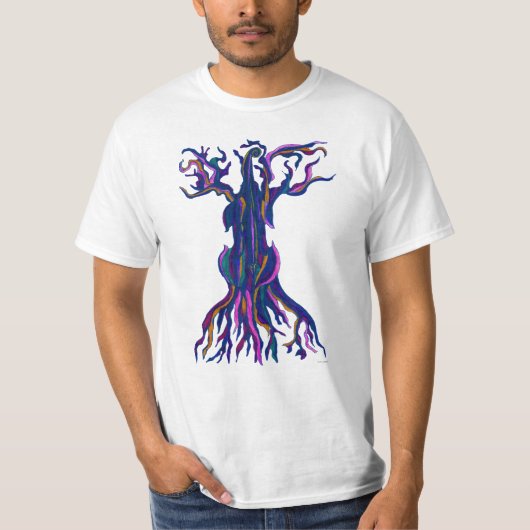 Cello Tree Blue T-Shirt (Voorkant)