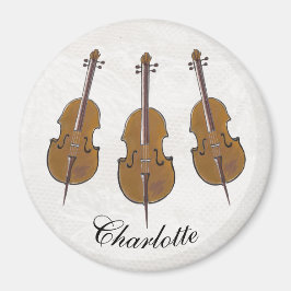 Cello trio gepersonaliseerd magneet