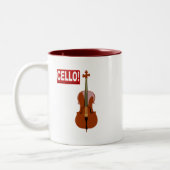 Cello! Tweekleurige Koffiemok (Links)