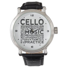 Cello Typografie Horloge