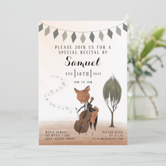 Cello - Uitnodiging tot overweging (Staand voorkant)