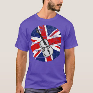 Cello UK Vlag Groot-Brittannië Cellist Britse muzi T-shirt