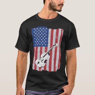Cello USA vlag Cello Player Cellist T-shirt