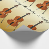 Cello Verjaardag Cadeaupapier (Hoek)