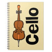 Cello verticale tekst notitieboek (Voorkant)