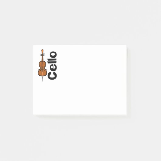 Cello verticale tekst post-it® notes (Voorkant)
