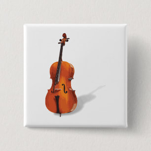 Cello Vierkante Button 5,1 Cm