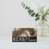 Cello Violin Instructor Music Studio Visitekaartje (Staand voorkant)