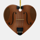 Cello Violin Viola Keramisch Ornament (Voorkant)