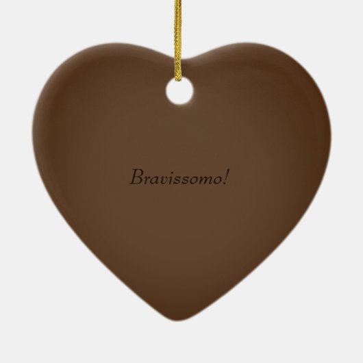 Cello Violin Viola Keramisch Ornament (Achterkant)