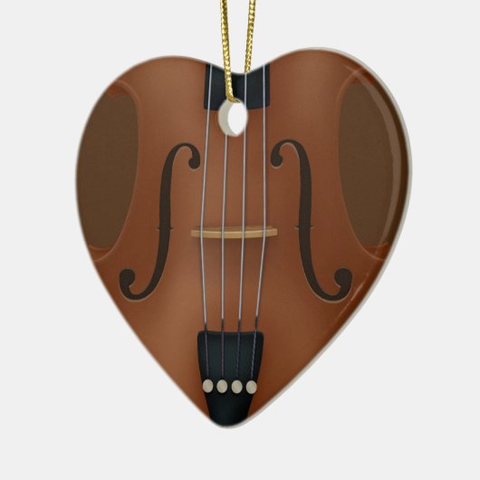 Cello Violin Viola Keramisch Ornament (Links)
