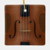 Cello Violin Viola Keramisch Ornament (Voorkant)
