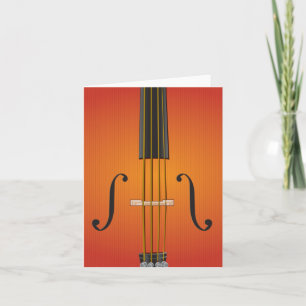 Cello, viool, altviool notecard ontwerp kaart