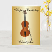 Cello Voeg gewoon naam Birthday toe Kaart (Gele Bloem)