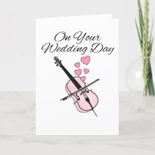 Cello Wedding Kaart Cellist String Musician