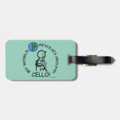Cello - Wereld rond Bagagelabel (Achterkant horizontaal)